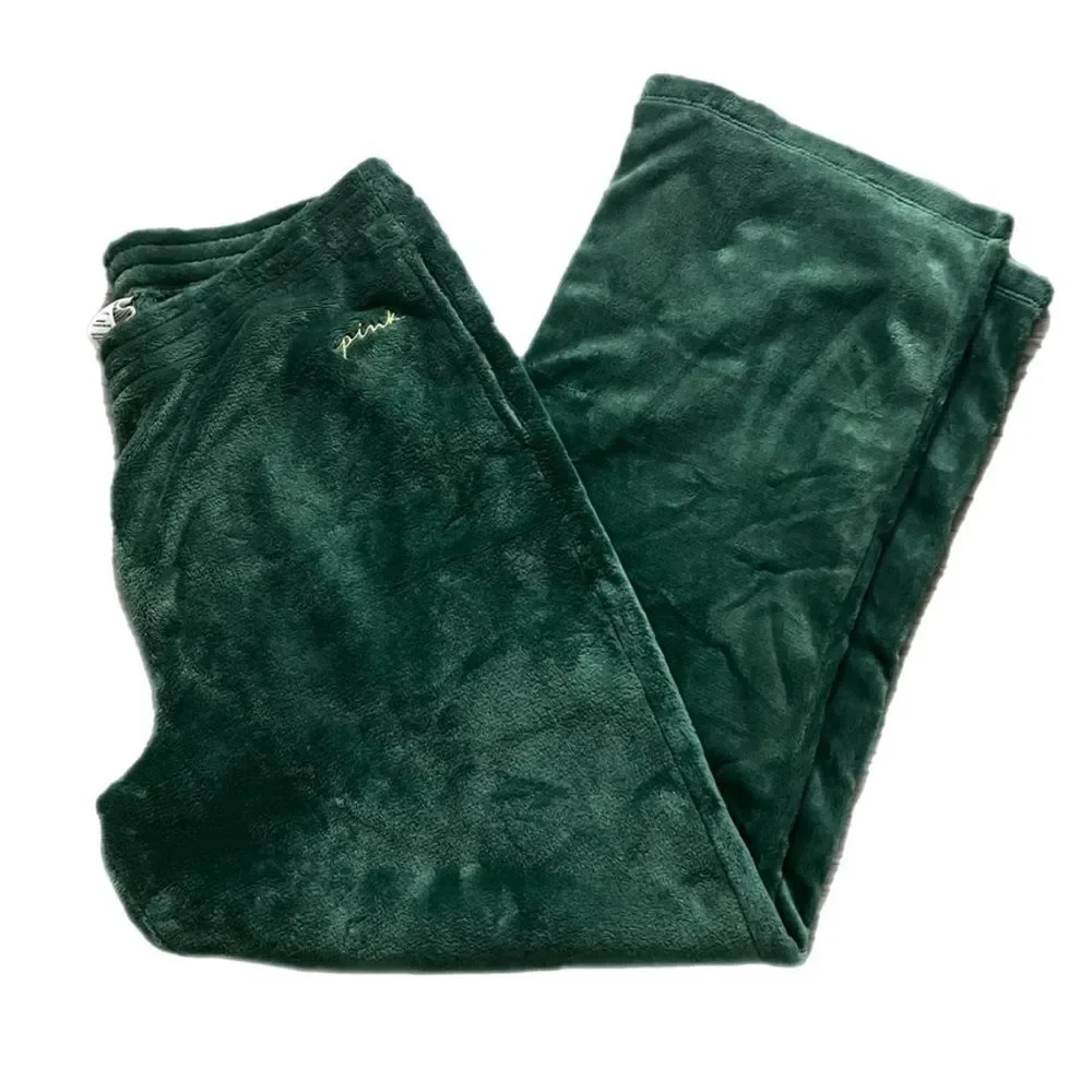 Victorias Secret Sleepwear Supersoft Fleece Cozy pajama pants green XL